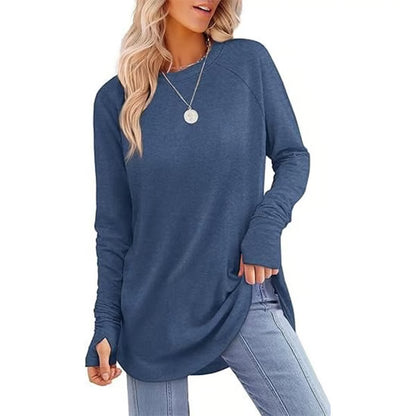Long Sleeve Thumb Hole Shirts ~ Cozy everyday comfort made effortlessly chic.