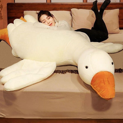 Giant Goose Plush ~ Whimsical cuddles and cozy relaxation in one