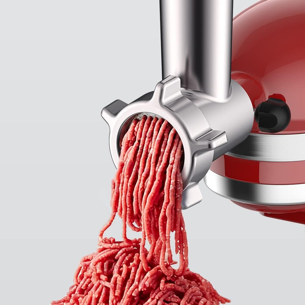 Metal Meat Grinder Attachment for Stand Mixers ~ Faster Prep, Cleaner Results, Zero Effort.