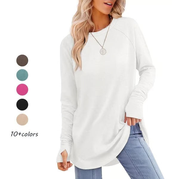 Long Sleeve Thumb Hole Shirts ~ Cozy everyday comfort made effortlessly chic.