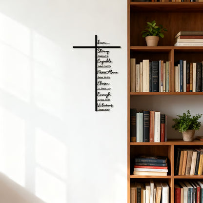 Scripture-Inspired Metal Cross Wall Art ~ Bring faith and peace to every corner of your home.