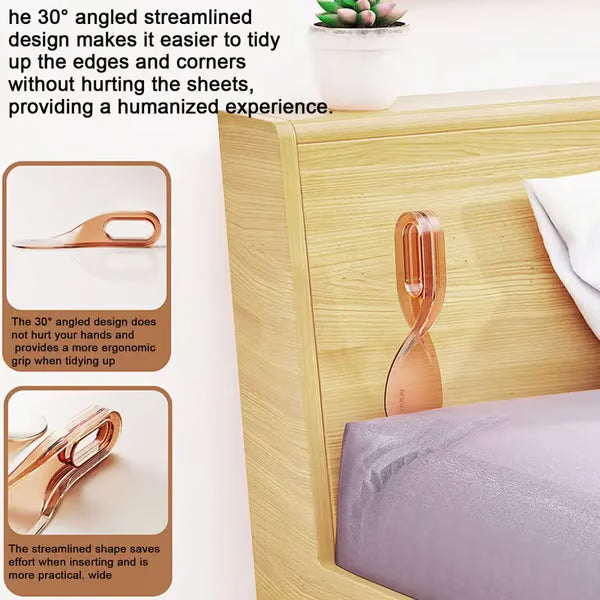 2 IN 1 Mattress Lifter & Bed Sheet Tucker Tool ~ Hotel-tight corners in seconds.