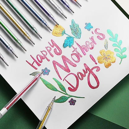 Galaxy Glitter Pen Set ~ Add vibrant sparkle to your writing and art effortlessly