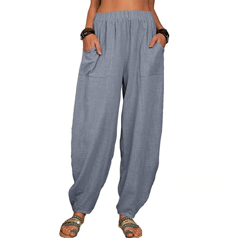 Loose cotton linen harem pants ~ Soft, breezy comfort you’ll live in