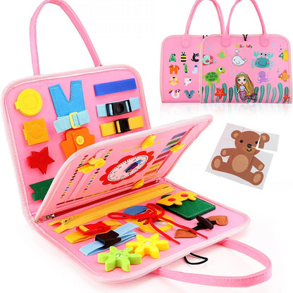 Felt Learning Board Busy Board ~ Hands-on learning fun for curious little minds.