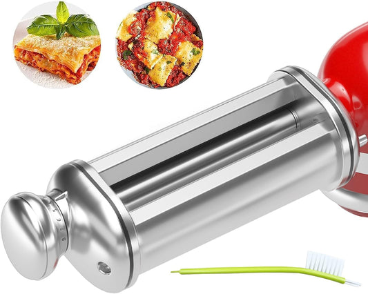 Pasta Roller for Stand Mixers ~ Smooth, even sheets of fresh pasta in seconds.