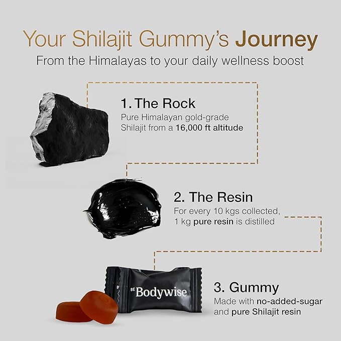 Pure Himalayan Shilajit Gummies ~ Natural Energy & Stamina in Every Bite-