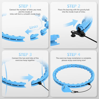 Fitness Hula Hoop ~ Burn calories, tone your core, and have fun doing it.