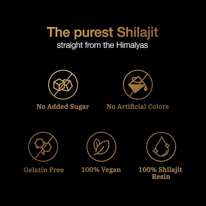 Pure Himalayan Shilajit Gummies ~ Natural Energy & Stamina in Every Bite-