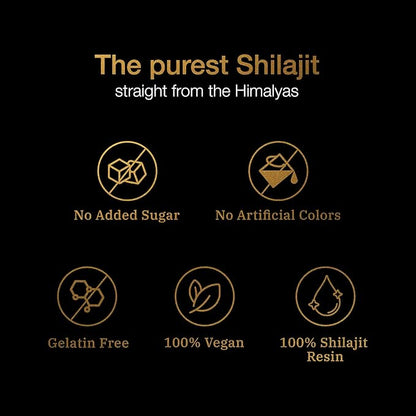 Pure Himalayan Shilajit Gummies ~ Natural Energy & Stamina in Every Bite-