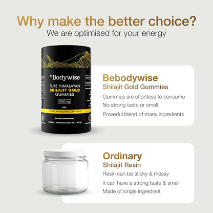 Pure Himalayan Shilajit Gummies ~ Natural Energy & Stamina in Every Bite-
