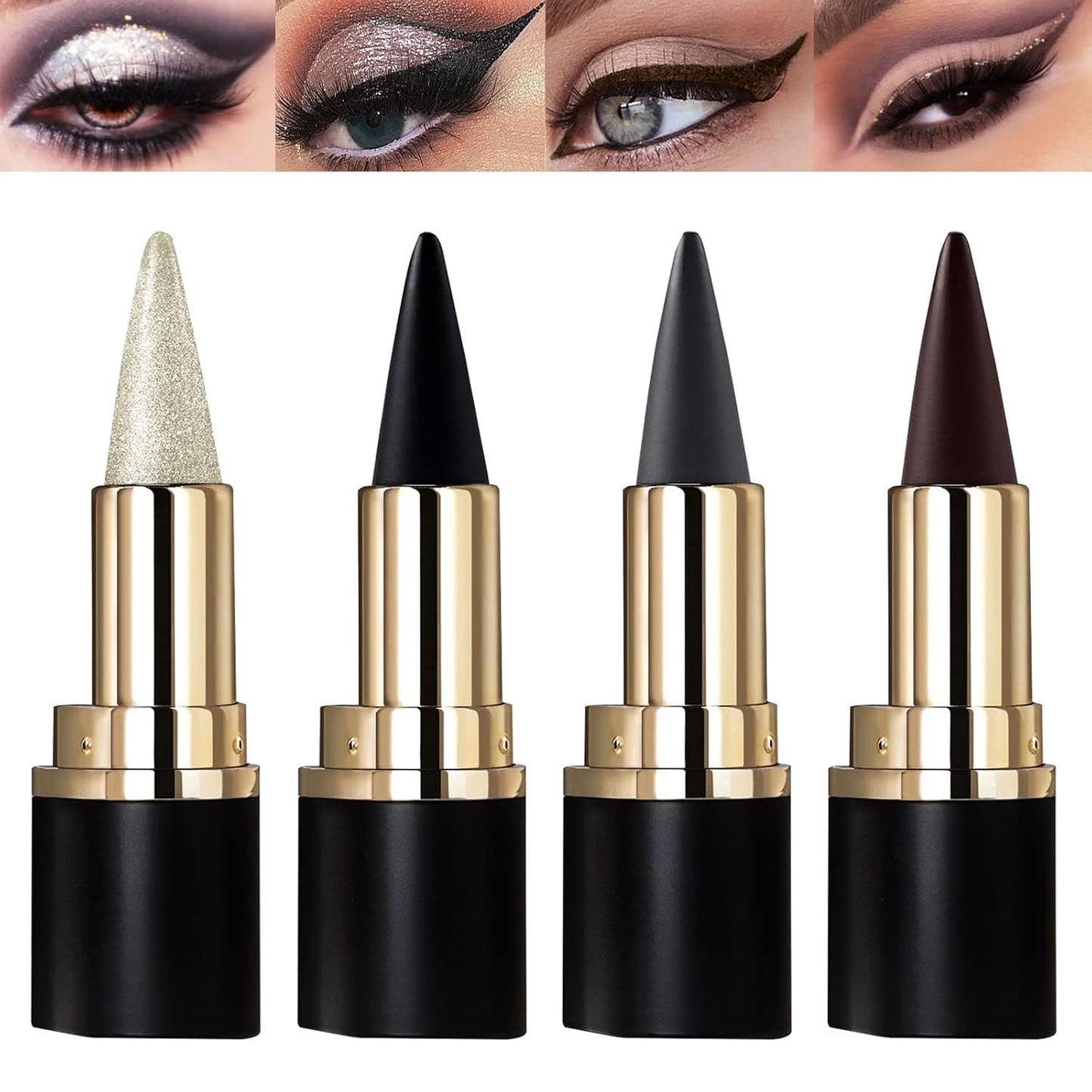 4-Piece Gel Eyeliner Set ~ Effortless precision for bold, defined eyes all day-
