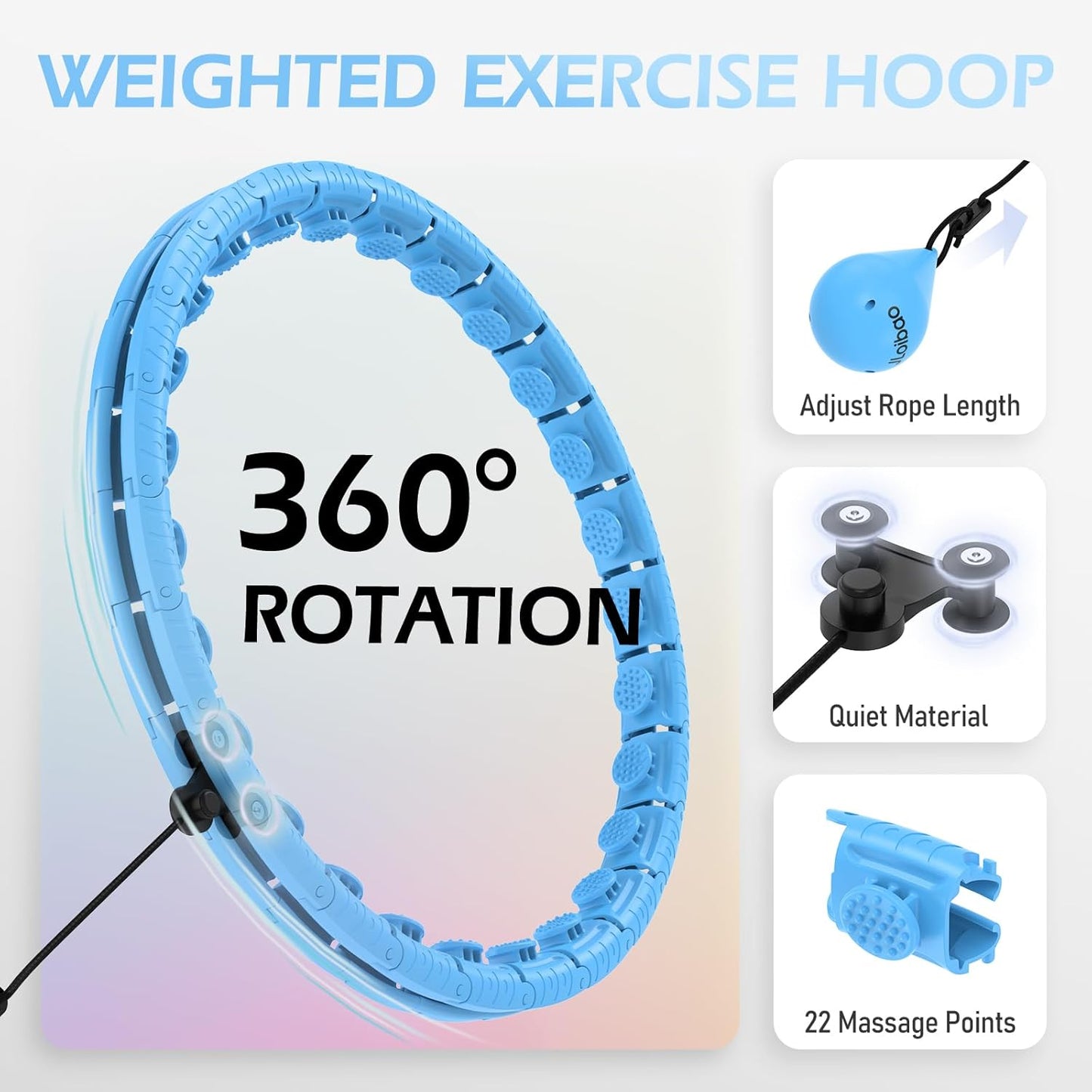 Fitness Hula Hoop ~ Burn calories, tone your core, and have fun doing it.