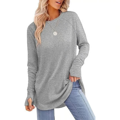 Long Sleeve Thumb Hole Shirts ~ Cozy everyday comfort made effortlessly chic.