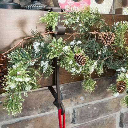2-in-1 Garland and Stocking Hangers ~ Secure holiday décor without nails or mess.