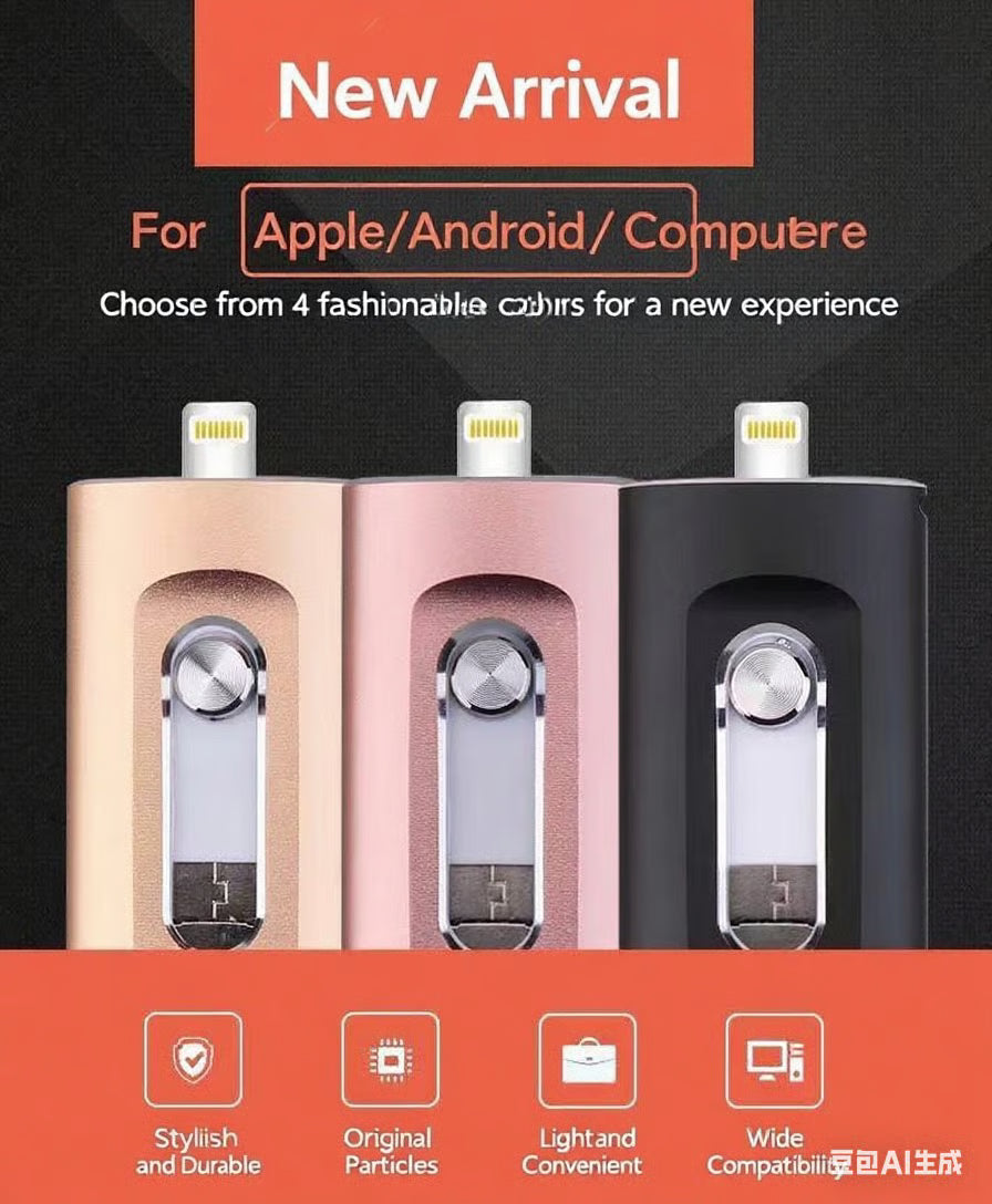 3 in 1 Flash Drive ▶︎ For files that should never exist