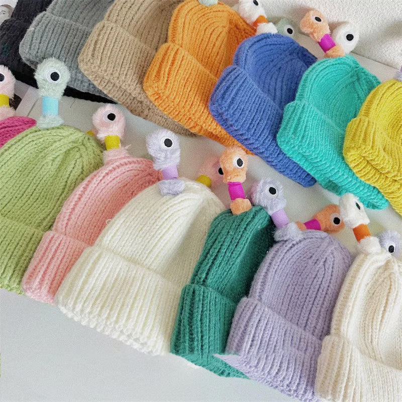 Glowing Little Monster Knit Hat ~ Light up every winter night with warmth and fun.