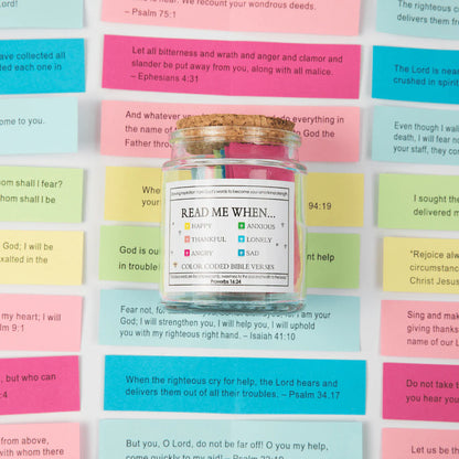 Bible Verses Jar ~ A daily reminder that God is always with you.