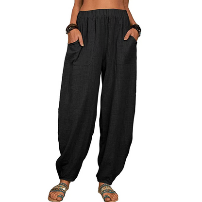 Loose cotton linen harem pants ~ Soft, breezy comfort you’ll live in