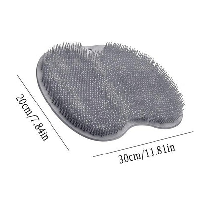 Silicone Shower Foot Scrubber Mat ~ Clean and massage feet hands-free in seconds.