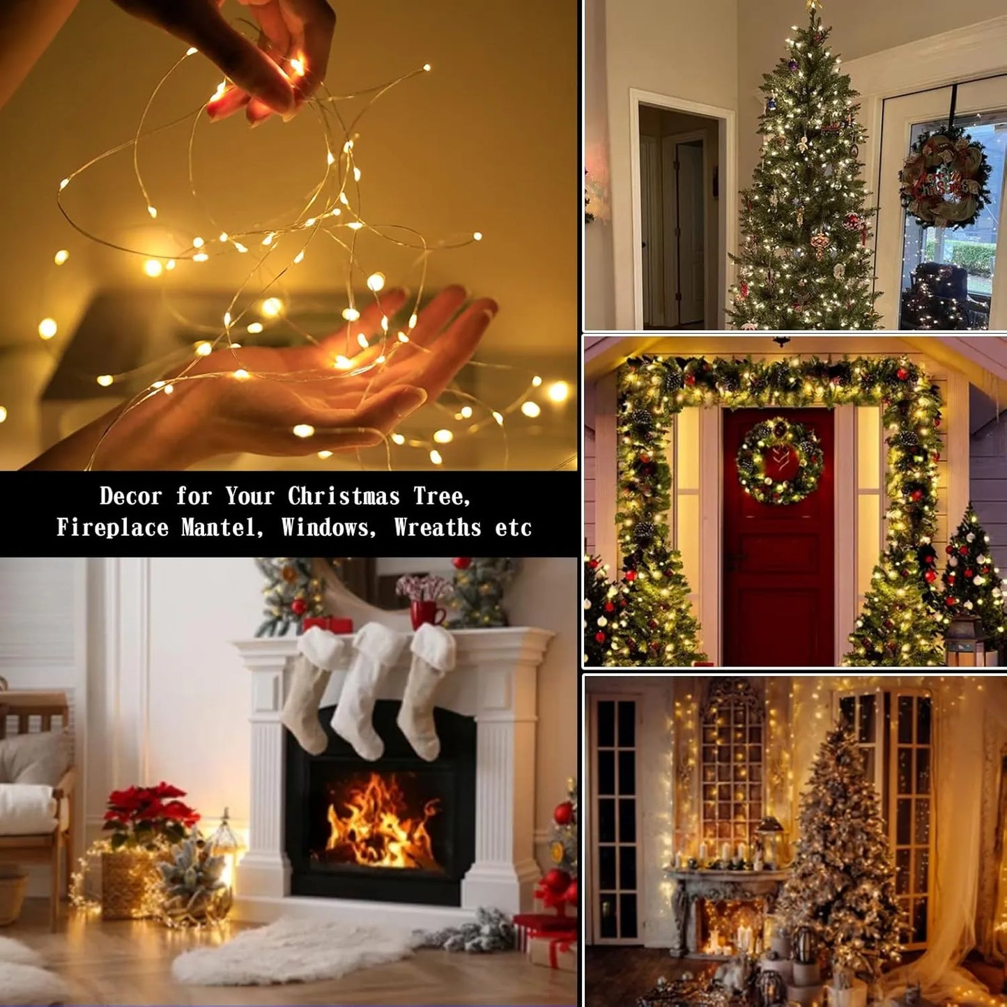 Christmas Firefly String Lights ~ Transform any space into a glowing winter wonderland.