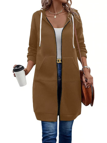 Casual Zip Up Hoodies ~ The soft, knee-length layer made for everyday wear.