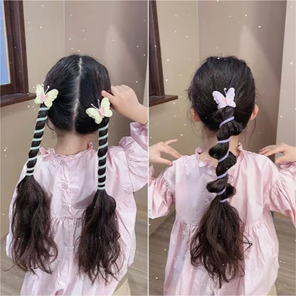 Butterfly Spiral Hair Tie ~ Turns boring ponytails into butterfly masterpieces.