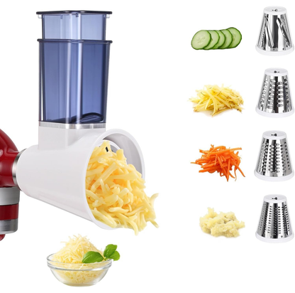 Slicer/Shredder Attachment for Stand Mixers ~ Turn your stand mixer into a meal-prep pro.