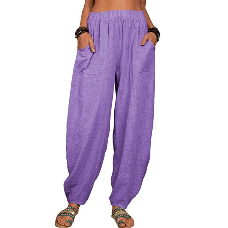 Loose cotton linen harem pants ~ Soft, breezy comfort you’ll live in