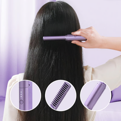 Ceramic Hairdressing Comb ~ Smooth, frizz-free hair anytime, anywhere