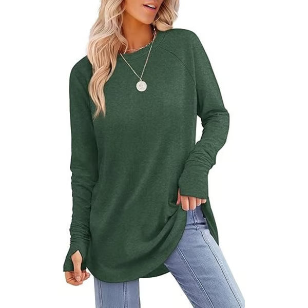 Long Sleeve Thumb Hole Shirts ~ Cozy everyday comfort made effortlessly chic.