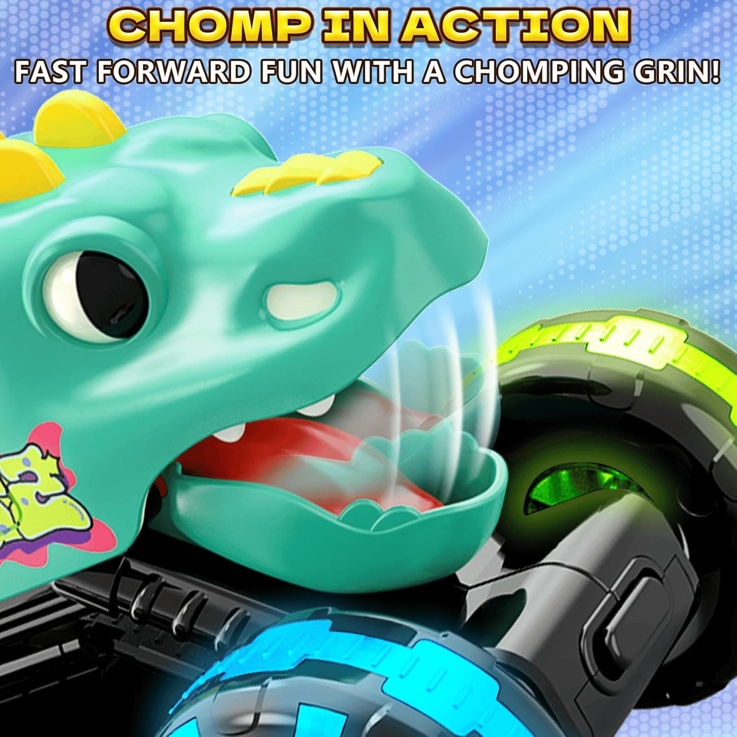 Press & Go Dino Monster Truck ~ The push-and-go toy that never gets old-