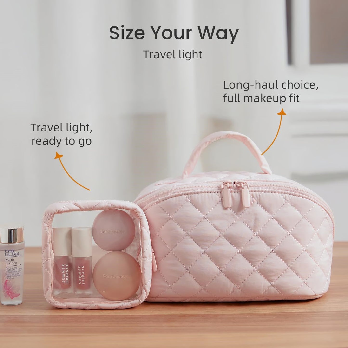 Travel Makeup Bag ~ Organized beauty essentials in one place.
