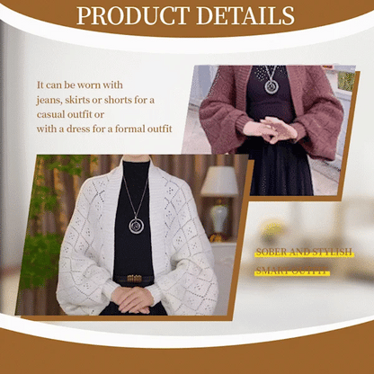 Hollow Out Knitted Shawl Coat ~ Own every sidewalk like it’s Fashion Week.