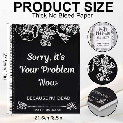 End of Life Organizer Planner ~ Because your family deserves to know