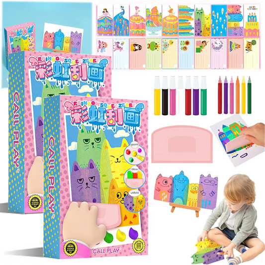 Rainbow Scratch Art Kit ~ Create Colorful Masterpieces with a Simple Scratch