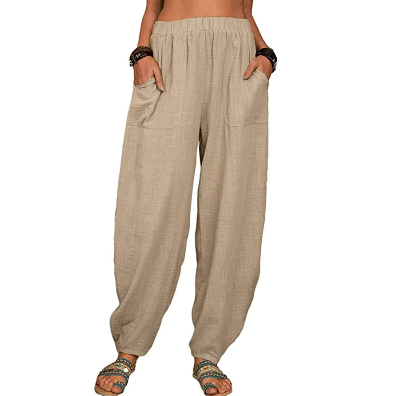 Loose cotton linen harem pants ~ Soft, breezy comfort you’ll live in