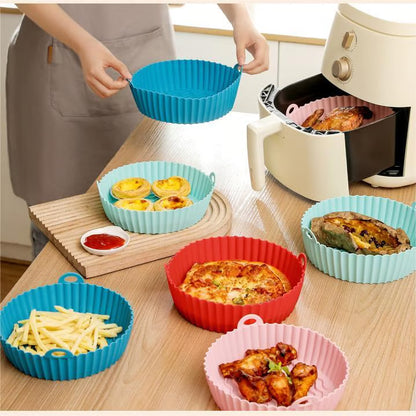 Air Fryer Silicone Baking Tray ~ Keep your fryer clean and cook without the mess.