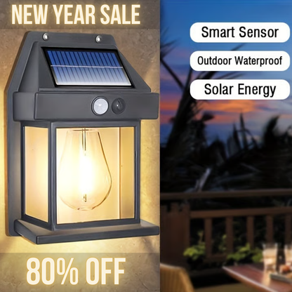 Outdoor Solar Wall Lamp ~ Brighten your outdoors with zero electricity.