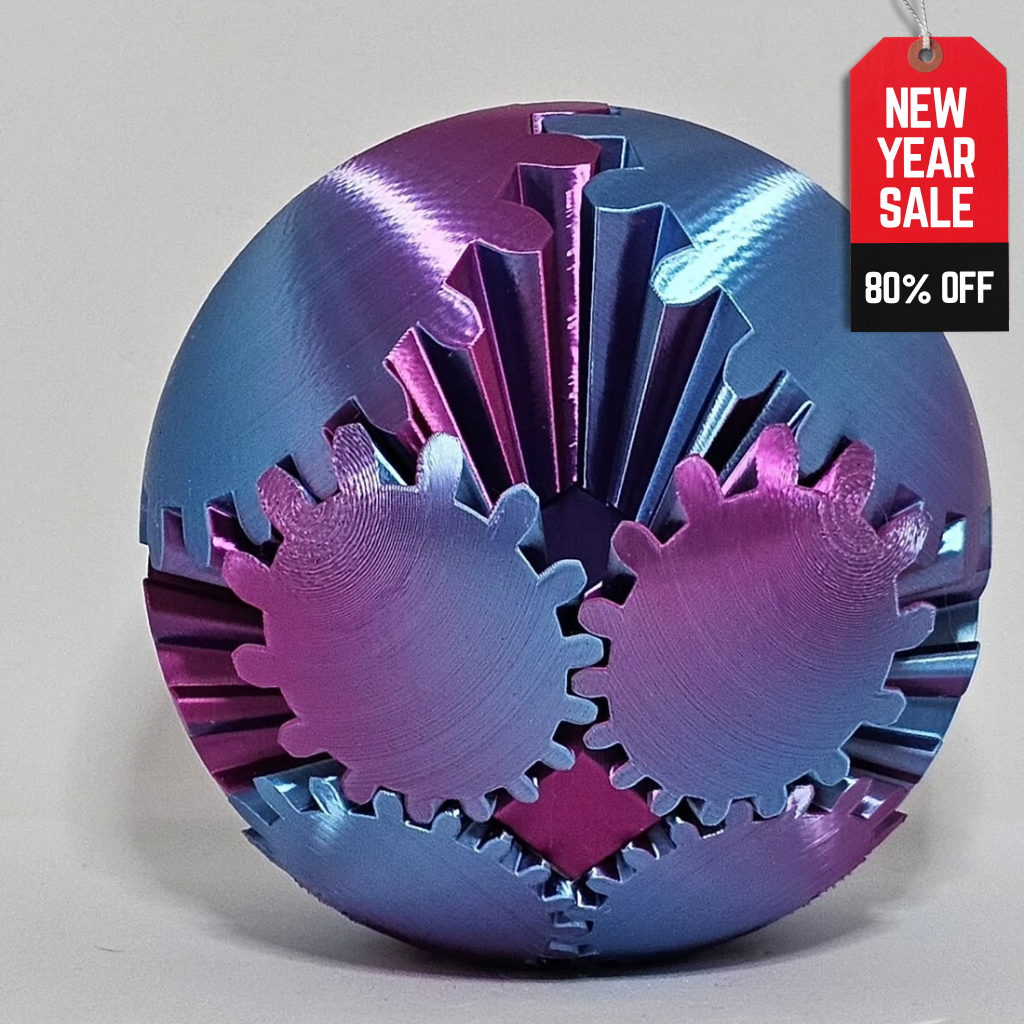 Gear Sphere Fidget Toy ~ Satisfy restless hands with endless motion.