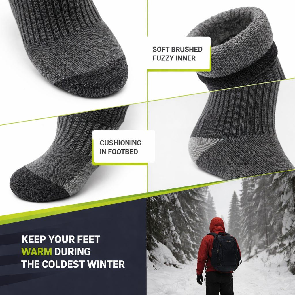 Thermal Winter Socks ~ Keep feet warm, dry, and comfortable.