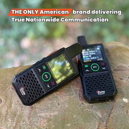 Echo Radios PTT Walkie-Talkie ~ Global coverage available at no extra cost