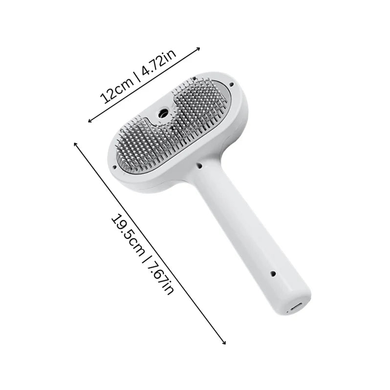 Pet Gentle Grooming Brush ~ Tame shedding and keep fur off your floors