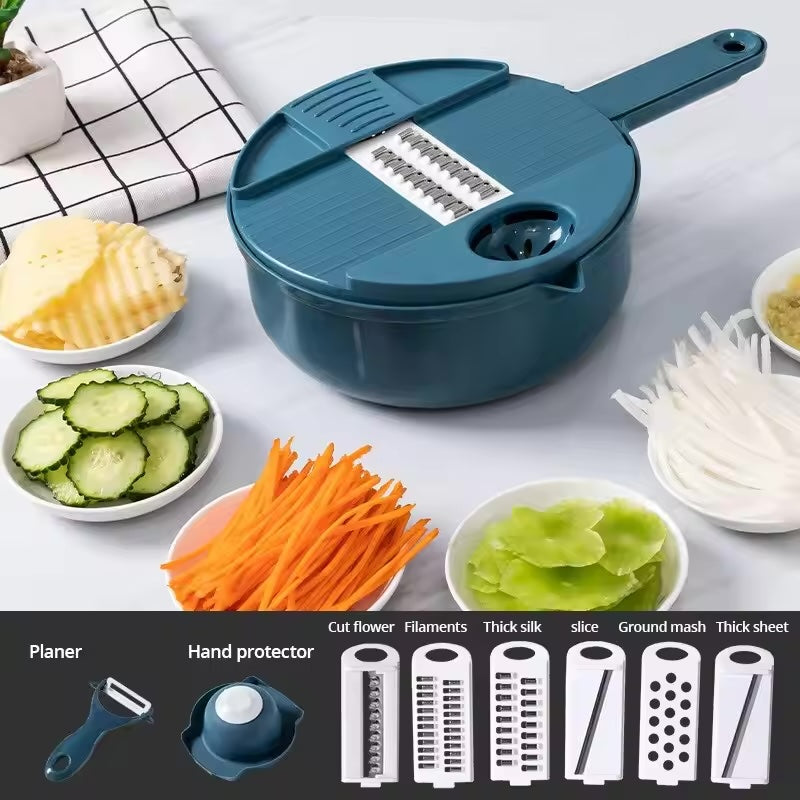 Circular Veggie Cutter ~ Effortless Slicing, Shredding & Grating in Seconds
