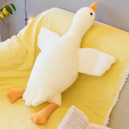 Giant Goose Plush ~ Whimsical cuddles and cozy relaxation in one