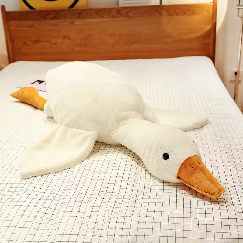 Giant Goose Plush ~ Whimsical cuddles and cozy relaxation in one