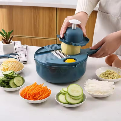 Circular Veggie Cutter ~ Effortless Slicing, Shredding & Grating in Seconds