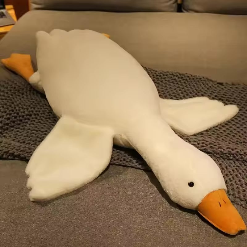 Giant Goose Plush ~ Whimsical cuddles and cozy relaxation in one