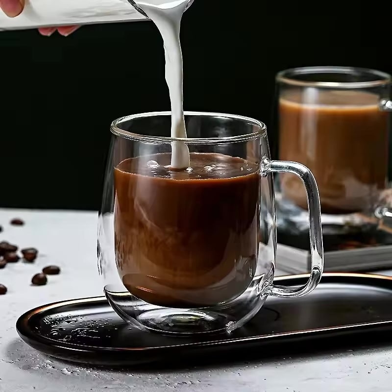 Double Wall Glass Mug ~ Savor your drinks at the perfect temperature, anytime