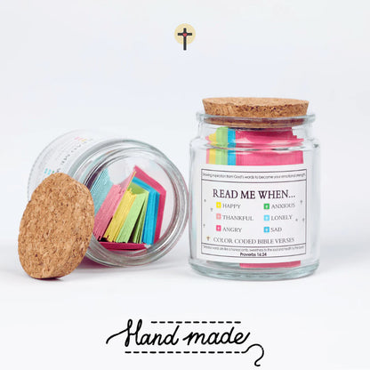 Bible Verses Jar ~ A daily reminder that God is always with you.